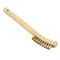 Forney Scratch Brush With Curved Handle, Brass, 2 X 9 Rows 70491 - alternate 2
